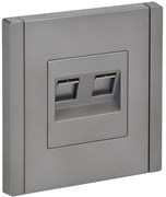 FORTE&PIANO Роз. комп. 2-ая RJ45 кат.6 FP534 ст. IEK FP-K20-2-K46