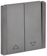 IEK FORTE&PIANO Сталь Выключатель жалюзи 10А FP511 FP-V15-0-10-1-K46