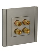 FORTE&PIANO Аудиорозетка 4-мест. FP539 ст. IEK FP-S40-K46