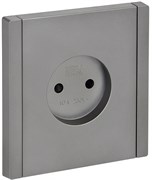 IEK FORTE&PIANO Сталь Розетка б/з со шт винтовое крепление 10А FP517 FP-R13-10-K46