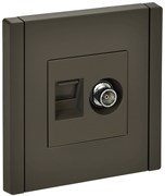 FORTE&PIANO Роз. двойная TV+RJ45 кат.5E FP336 сер. IEK FP-AK20-1-K03