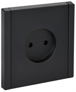 FORTE&PIANO Роз. без з/к без з/ш в/к 10А FP118 чер. IEK FP-R10-10-K02