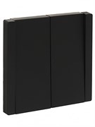 IEK FORTE&PIANO Выключ. 2-кл. 10А FP105 чер. FP-V20-0-10-1-K02