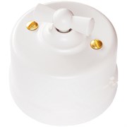 Bironi Лизетта пластик белый выключатель 2-клавишный B1-202-21