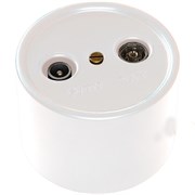 Bironi Лизетта пластик белый розетка ТV/FM B1-305-21