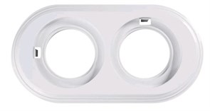 Bironi Лизетта пластик белый рамка 2-ая BF1-620-21