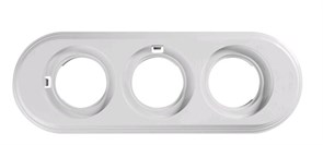 Bironi Лизетта пластик белый рамка 3-ая BF1-630-21