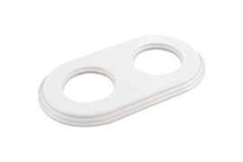 Bironi Шедель керамика белый рамка 2-ая (скрытый и накладной монтаж) BF2-620-01