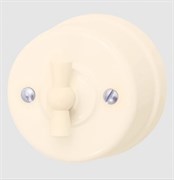 BIRONI Лизетта Пластик Песочное золото Выключатель 1-кл B1-200-24