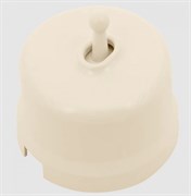 BIRONI Лизетта Пластик Песочное золото Выключатель 1-кл (тумблерный) B1-230-24