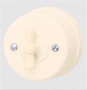 BIRONI Лизетта Пластик Песочное золото Выключатель перекрестный 1-кл B1-203-24