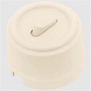 BIRONI Лизетта Пластик Песочное золото Выключатель проходной 1-кл (клавишный) B1-221-24