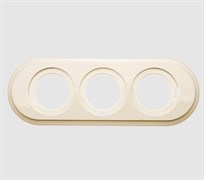 BIRONI Лизетта Пластик Песочное золото Рамка 3-ая BF1-630-24