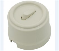 Bironi Лизетта пластик слоновая кость выключатель 1-клавишный (клавишный) B1-220-211