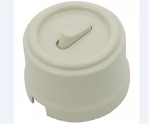 Bironi Лизетта пластик слоновая кость выключатель проходной 1-клавишный (клавишный) B1-221-211