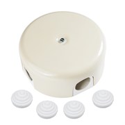 Bironi Лизетта пластик слоновая кость распределительная коробка 78*30мм (4 ввода в комплекте) B1-521-211-К