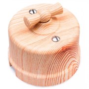 Bironi Лизетта пластик карельская сосна выключатель проходной 1-клавишный B1-201-13