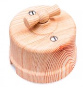 Bironi Лизетта пластик карельская сосна выключатель перекрестный 1-клавишный B1-203-13