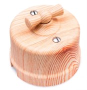 Bironi Лизетта пластик карельская сосна выключатель 2-клавишный B1-202-13