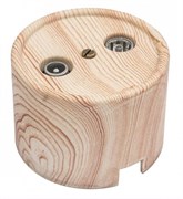 Bironi карельская сосна розетка R/TV-SAT оконечная, пластик B1-305-13