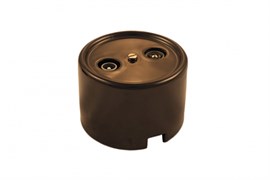 Bironi Лизетта керамика коричневый розетка TV-R-SAT проходная B1-304-02