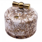 Bironi Ришелье керамика мрамор выключатель 1-клавишный. проходной R1-211-09