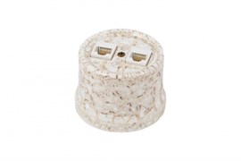 Bironi Лизетта керамика мрамор розетка 2-ая RJ45 B1-302-09