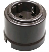 Bironi Лизетта пластик коричневый розетка с заземлением B1-101-22