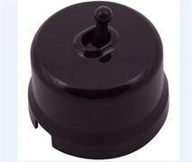 Bironi Лизетта пластик коричневый выключатель 1-клавишный (тумблерный) B1-230-22