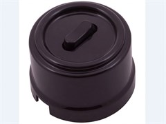 Bironi Лизетта пластик коричневый выключатель проходной 1-клавишный (клавишный) B1-221-22