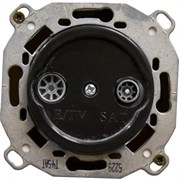 Bironi Шедель пластик чёрный розетка R/TV-SAT проходная (скрытый монтаж) B3-304-23