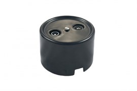 Bironi Лизетта керамика чёрный розетка R/TV-SAT проходная B1-304-03