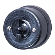 Bironi Лизетта пластик серебряный Век выключатель 1-клавишный B1-200-11