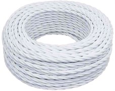Bironi белый матовый витой провод 3*1,5 20м B1-434-71-20