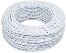 Bironi белый матовый витой провод 3*2,5 10м B1-435-71-10