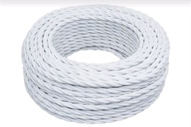 Bironi белый матовый витой провод 3*0,75 10м B1-432-71-10