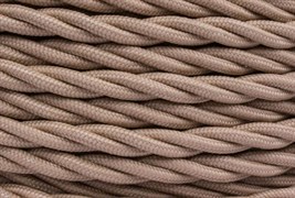 Bironi капучино матовый витой провод 3*1,5 20м B1-434-716-20