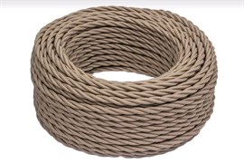 Bironi капучино матовый витой провод 3*2,5 150м B1-435-716-150