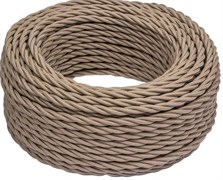 Bironi капучино матовый витой провод 2*2,5 10м B1-425-716-10