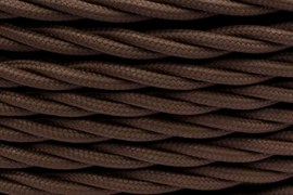 Bironi коричневый матовый витой провод 2*2,5 20м B1-425-72-20