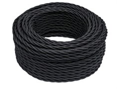 Bironi чёрный матовый витой провод 3*2,5 10м B1-435-73-10