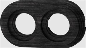 BIRONI Лизетта Бук Угольно-черный Рамка 2-ая (накладной монтаж) BF1-620-119