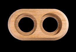 Bironi бук натурель рамка 2-ая для монтажа с декоративной трубой (1 выход) BF1-620-10/T