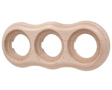 Bironi Пиластро бук натурэль рамка 3-ая (накладной монтаж) BF9-630-10