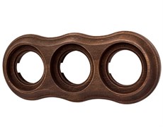 Bironi Пиластро бук винтаж рамка 3-ая (накладной монтаж) BF9-630-18