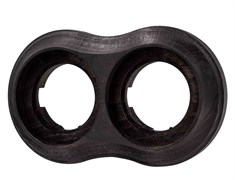 BIRONI Пиластро Бук Угольно-черный Рамка 2-ая (накладной монтаж) BF9-620-119