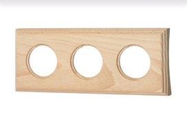 Bironi Шедель бук натурэль рамка 3-ая на бревно 220мм (скрытый монтаж) BF4C22-630-10