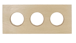 BIRONI Шедель Форест Бук Светлый бук Рамка 3-ая (скрытый монтаж) BF7-630-110