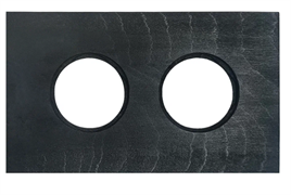 BIRONI Шедель Форест Бук Угольно-черный Рамка 2-ая (скрытый монтаж) BF7-620-119