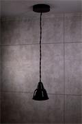 Bironi кампана керамика чёрный светильник на витом проводе (цвет черный), 1 плафон, 73/119 BS1-11-0303/73/119